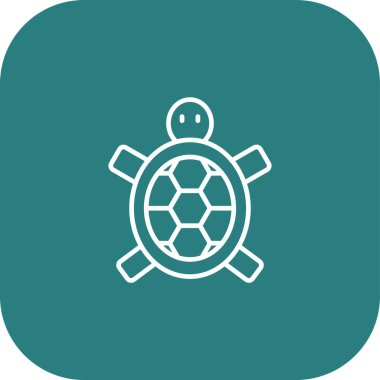 Eşsiz kaplumbağa vektör simgesi