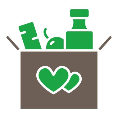 Şişe ikonlu kalp. vektör çizimi tasarımı