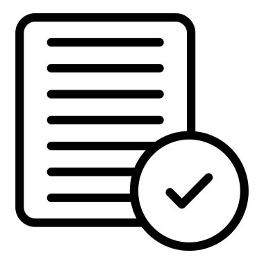 belge simgesi, vektör çizimi