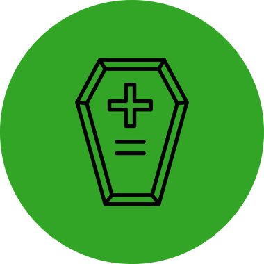 Eşsiz Hıristiyan vektör çizgisi simgesi