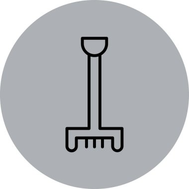 Bahçe simgesinin vektör illüstrasyonu