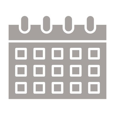 Takvim simgesi vektör illüstrasyonu