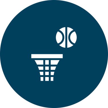 Kişisel ve ticari kullanım için vektör basketbol simgesi.