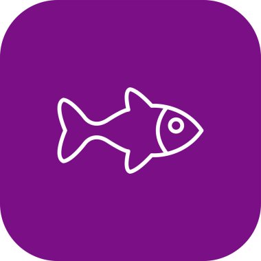 beyaz arkaplanda izole edilmiş modayı takip eden balık simgesi