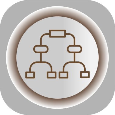 Ağ yapısının vektör simgesi