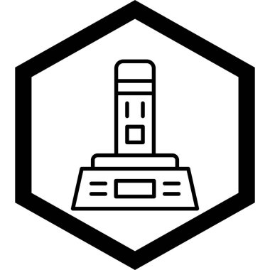 Modern bir simgenin vektör illüstrasyonu