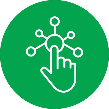 parmak simgesi vektör illüstrasyonu