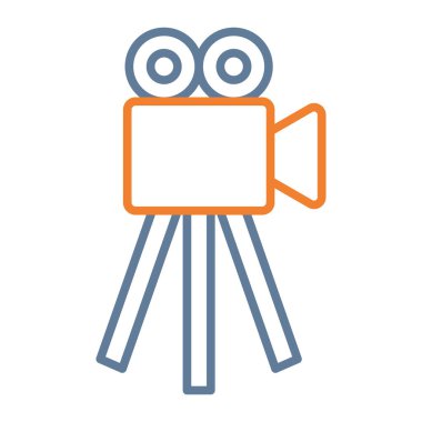 film kamerası vektör illüstrasyon tasarımı