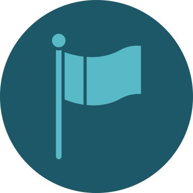 bayrak ikonu vektör illüstrasyonu