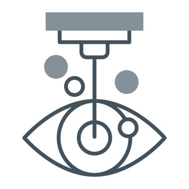 vizyon ikonu vektör illüstrasyonu