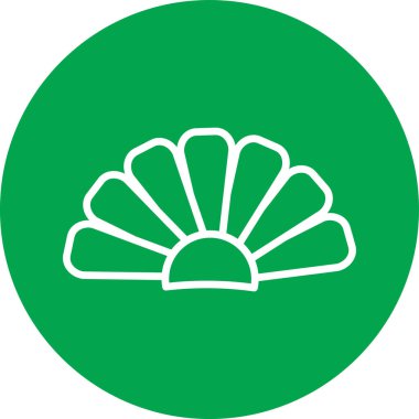 Deniz kabuğu vektör simgesi