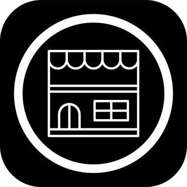 Modern simge, çizgi ve güzel Asya binasının vektör çizimi