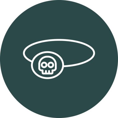 Haçlı bir kafatasının vektör simgesi