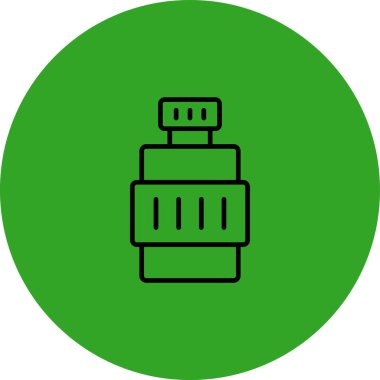 vektör parfüm simgesi, illüstrasyon