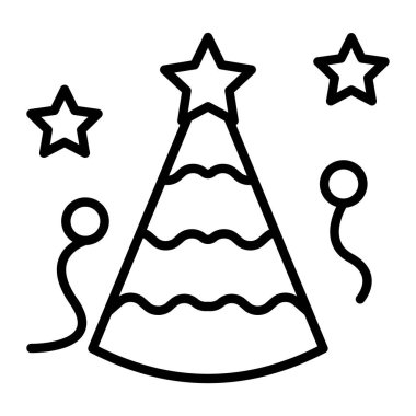 Yılbaşı yıldızı. Basit tasarım