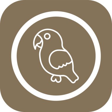 baykuş web simgesi basit illüstrasyon