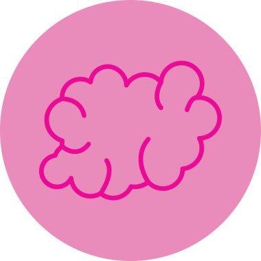 Beyin. Web simgesi basit illüstrasyon