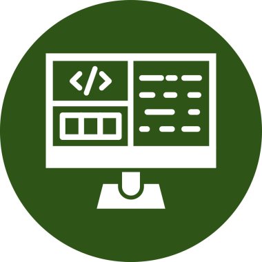 Web kodlama vektör illüstrasyonu