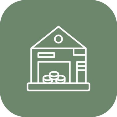 Veri Deposu simgesi, vektör illüstrasyonu