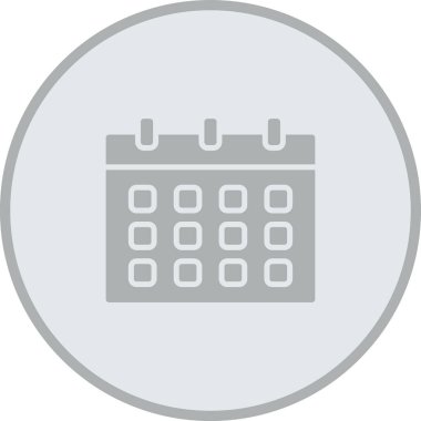 Takvim simgesi vektör illüstrasyonu