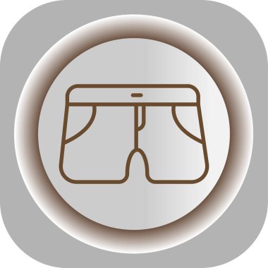 Modern ikonun giysi eksikliğinin vektör illüstrasyonu