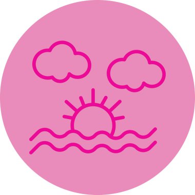 Güzel bir bulutun vektör çizimi