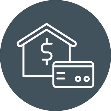 Ev simgesi vektör illüstrasyonu