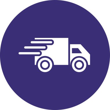 Kamyon. Web simgesi basit illüstrasyon