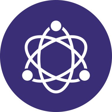 vektör atom ağı simgesi