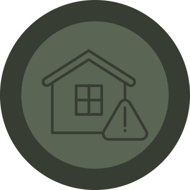 Ev. Web simgesi basit illüstrasyon