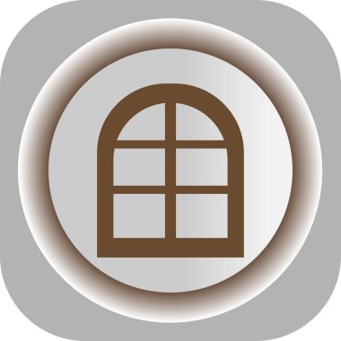 pencere web simgesi, vektör illüstrasyonu