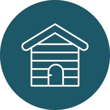 Ev. Web simgesi basit illüstrasyon