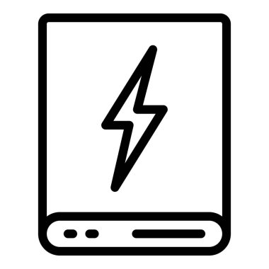 Pil simgesinin vektör illüstrasyonu