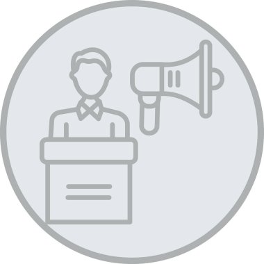 Hoparlör simgesinin vektör illüstrasyonu