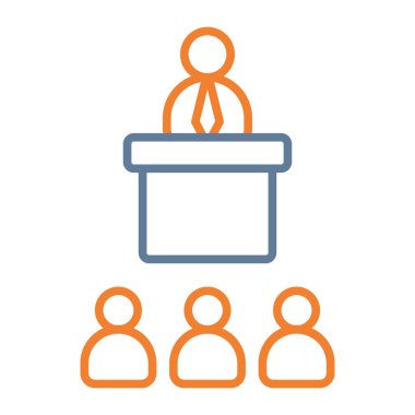 İş ve finans simgesinin vektör illüstrasyonu