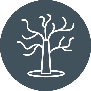 Ağaç simgesi. vektör illüstrasyonu