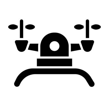 İnsansız hava aracı ikonu vektör illüstrasyonu