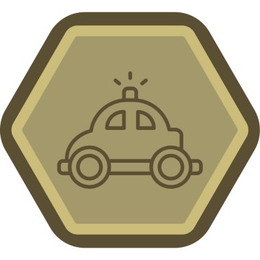 modada izole edilmiş arka planda yol arabası simgesi