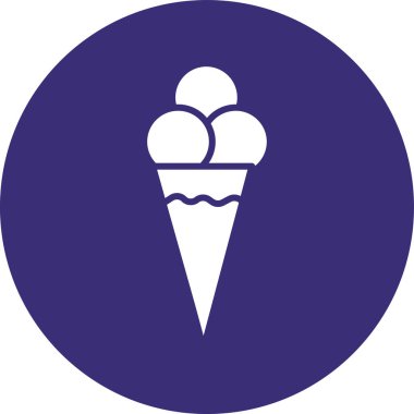 dondurma ikonu vektör illüstrasyonu