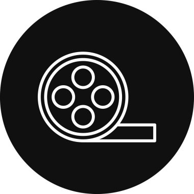 Makara makarası. Web simgesi vektör illüstrasyonu