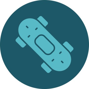 Modern b 'nin vektör çizimi kaykay simgesinden yoksun