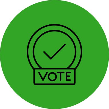 Oylama simgesi vektör çizimi