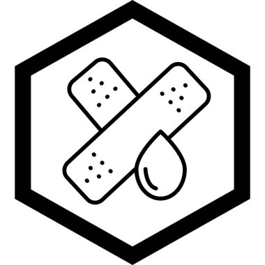 Tıbbi bir simgenin vektör illüstrasyonu