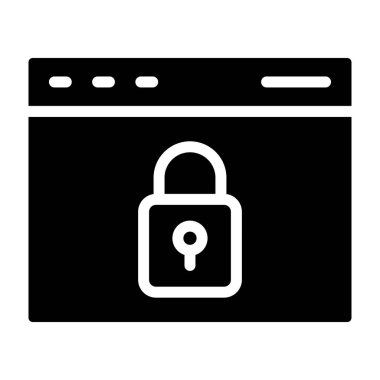 güvenlik kilidi simgesi vektörü