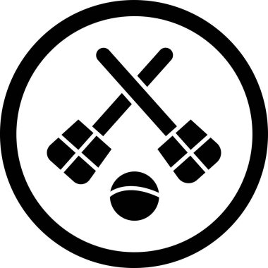 Beyzbol. Web simgesi basit illüstrasyon