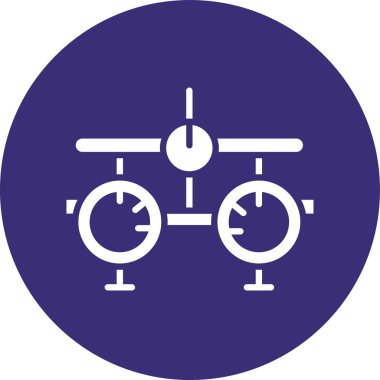 Bir bisiklet simgesinin vektör illüstrasyonu