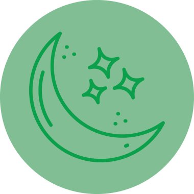 vektör ay simgesi illüstrasyonu