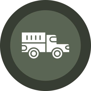 Modern bir kamyonun vektör çizimi