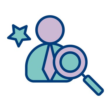 Arama simgesi vektör illüstrasyonu