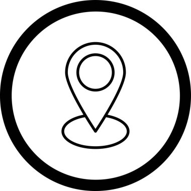 konum haritası simgesi taslak biçimi